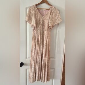 Floral Pink Maxi Dress